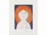 Poppona and Ragazza con capelli rossi by Antonio Bueno, 1918, two lithographs, offered Jul 2021