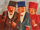 Franz Borghese, Figures, 1941, oil on canvas