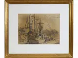 Gianni Vagnetti, Viareggio 1947s, 1898, charcoal on paper