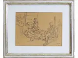 Ugo Lucerni, Figures 1932, 1900, charcoal on paper