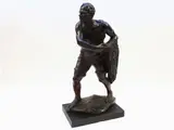Cesare Tarrini, Fisherman, 1885, wooden sculpture