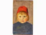 Mario Puccini, Cicetto rosso (1890-1894), 1869, oil on canvas laud on panel