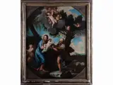 Carlo Pestrini, Rest on the escape to Egypt, after Carlo Maratta, 1780, from the autograph painting preserved in Rome