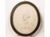 Pietro della Vedova, Portrait of Gioacchino Rossini, 1831, oval marble low-relief