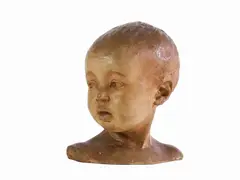 Giottino the portrait of the son by Alimondo Ciampi, 1876, terracotta bust, offered Jun 2021
