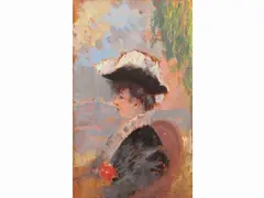 La francesina by Ulvi Liegi, 1859, oil on canvas, offered Jun 2021