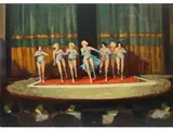 At the teather by Renato Natali, 1883, oil on cardboard, offered Jun 2021