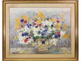 Michele Cascella, Flowers in a vase, 1892, oil on canvas