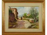 Aldo Affortunati, Country street with farmer