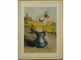Sergio Scatizzi, Flowers in a vase, 1918, tempera on paper