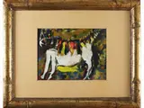 Little cat by Silvio Loffredo, 1920, oil on faesite, offered Jun 2021