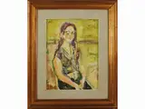 Portait of a woman by Silvio Loffredo, 1920, oil on canvas, offered Jun 2021