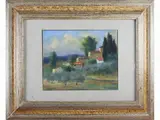 Landscape by Nino Tirinnanzi, 1923, oil on cardboard canvas, offered Jun 2021