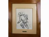 Mario Sironi, Study for figure, 1885, charcoal on paper