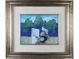 Painter in a seascape by Antonio Possenti, 1933, oil on panel, offered Jun 2021