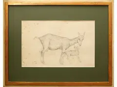 Emy Roeder, Fawns 1947, 1890, pencil on paper