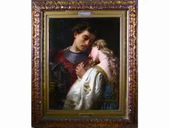 Bartolomeo Giuliano, Ugo and Parisina 1869, 1825, oil on canvas