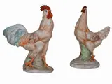 Guido Cacciapuoti, A ceramic rooster and hen