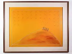 Quasi un altro paesaggio by Giuliano Ghelli, 1944, oil on canvas, offered Apr 2021