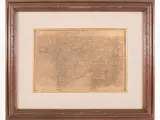Gabriel Bodenher, Maps, 1673, four engravings on paper laid on canvas