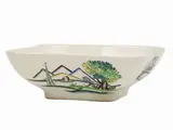 Guido Andlovitz, A ceramic bowl, SCI Laveno Italy, 1900, di forma quadrangolare mossa