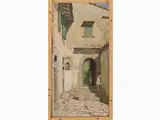 Ruggero Focardi, View of a house with figures