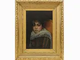 Eleuterio Pagliano, Portrait of a girl with shawl and earrings