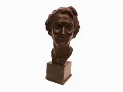Valmore Gemignani, Portrait of a woman, 1879, bronze sculpture