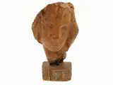 Bruno Innocenti, Portrait 1967, 1906, wooden sculpture