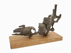 Raffaello Arcangelo Salimbeni, Motivo astratto 1960s, 1914, bronze sculpture
