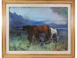 Francesco Bausi, Horses grazing