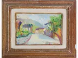 Edoardo Gordigiani, View of a street, 1866, oil on panel