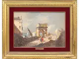 Achille Cattaneo, Vestige di Roma, 1872, oil on panel