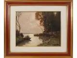 Landscape 1935 by Gino Romiti, 1881, oil on panel, offered Mar 2021