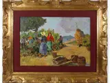 Vendemmia by Carlo Domenici, 1898, oil on panel, offered Mar 2021