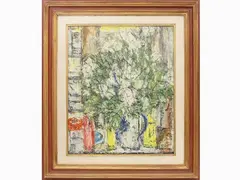 Still life 1970 by Bruno Rosai, 1912, oil on canvas, offered Mar 2021