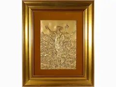 Flora by Pericle Fazzini, 1913, bronze low-relief, offered Mar 2021