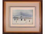 Marcello Boccacci, La neve a Piazzale Michelangelo 1939, 1914, oil on cardboard