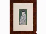 Marcello Boccacci, Portrait of a woman, 1914, oil on cardboard