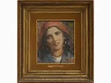 Pacifico Sidoli, Portrait of a woman, 1920, oil on panel laid on panel