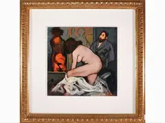 La modella by Fausto Maria Liberatore, 1922, oil on cardboard, offered Mar 2021