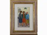 Rodolfo Marma, Le comari 1976, 1923, oil on canvas board