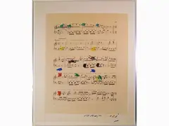Composition with by Giuseppe Chiari, 1926, mixed media on paper, offered Mar 2021