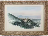 Luciano Guarnieri, Montemignaio - Studio, 1930, watercolour on cardboard