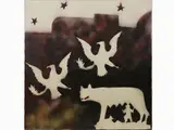 Franco Angeli, La Lupa di Roma 1970s