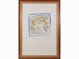 Primo Conti, Portrait of a woman 1984, 1900, lithograph