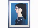 Female portrait by Antonio Bueno, 1918, lithograph, offered Mar 2021
