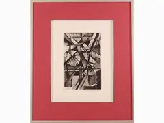 Composition by Giò Pomodoro, 1930, engraving, offered Mar 2021
