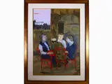 Figures by Renzo Grazzini, 1912, oil on panel, offered Feb 2021