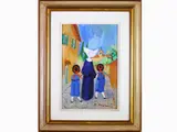 Via San Leonardo by Rodolfo Marma, 1973, oil on canvas, offered Feb 2021